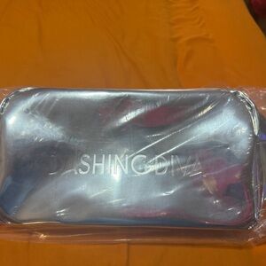 Dashing Diva Silver Cosmetic Bag